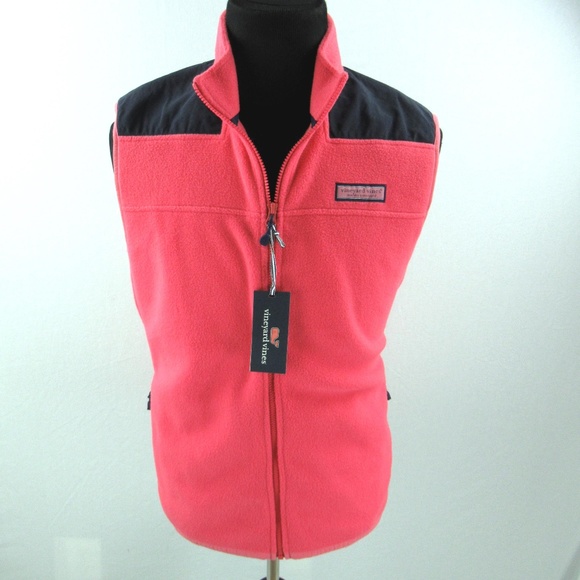 Vineyard Vines Other - Vineyard Vines Fleece Shep Vest Red